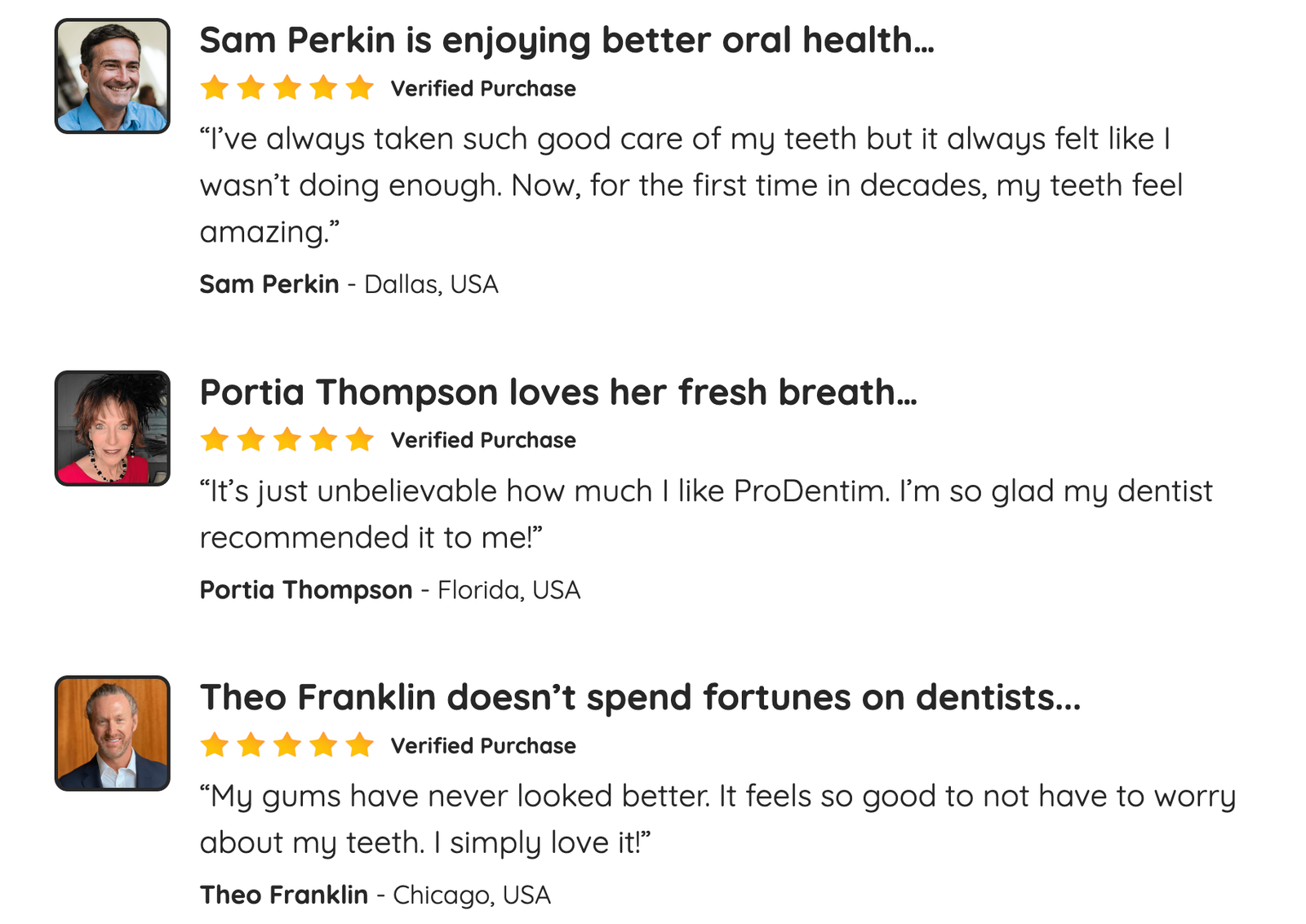 ProDentim customer reviews